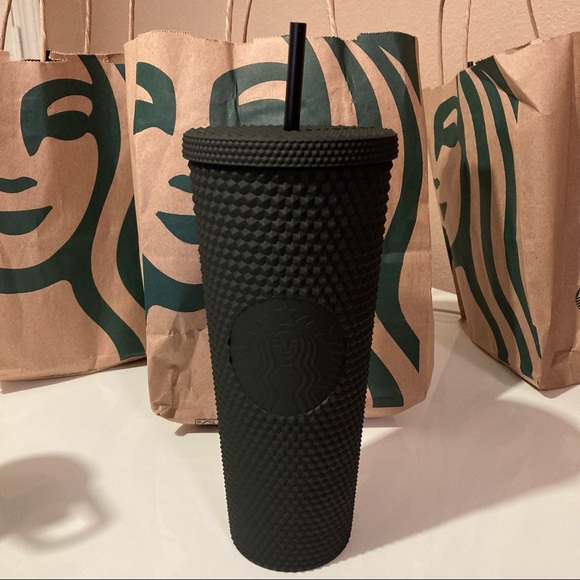 Starbucks Matte Black Studded texture Tumbler - Picture 6 of 10